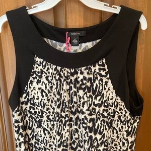 Style & Co. Leopard Print Top / Shirt / Dress Tank